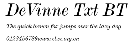 DeVinne Txt BT.ttf