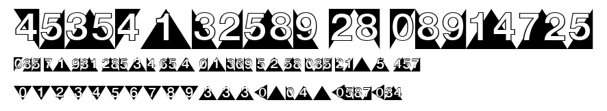DecoNumbers LH Triangle.ttf