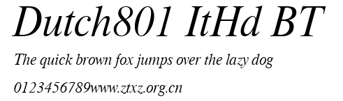 Dutch801 ItHd BT.ttf