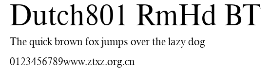 Dutch801 RmHd BT.ttf