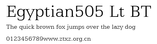 Egyptian505 Lt BT.ttf