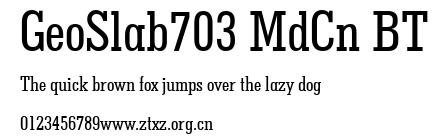 GeoSlab703 MdCn BT.ttf
