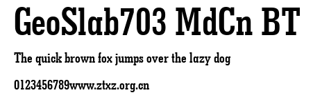 GeoSlab703 MdCn BT.ttf