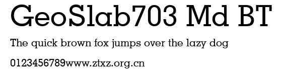 GeoSlab703 Md BT.ttf