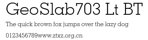 GeoSlab703 Lt BT.ttf