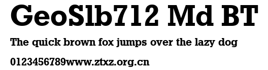 GeoSlb712 Md BT.ttf