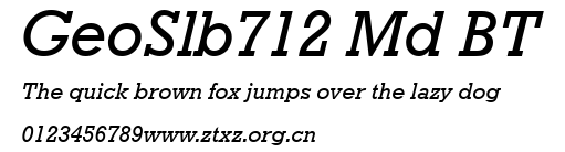 GeoSlb712 Md BT.ttf