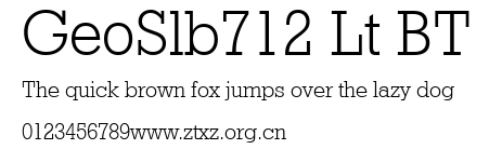 GeoSlb712 Lt BT.ttf