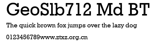 GeoSlb712 Md BT.ttf