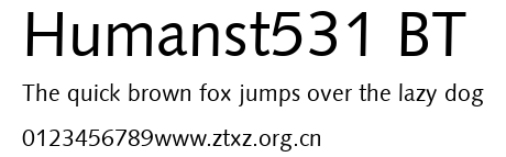 Humanst531 BT.ttf