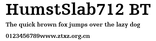 HumstSlab712 BT.ttf
