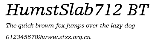 HumstSlab712 BT.ttf