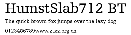 HumstSlab712 BT.ttf