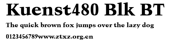 Kuenst480 Blk BT.ttf