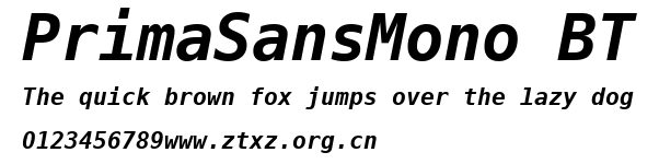 PrimaSansMono BT.ttf