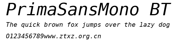 PrimaSansMono BT.ttf