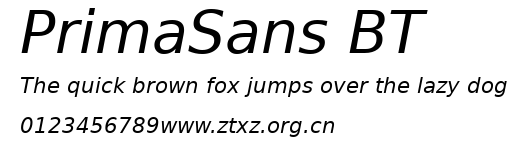 PrimaSans BT.ttf