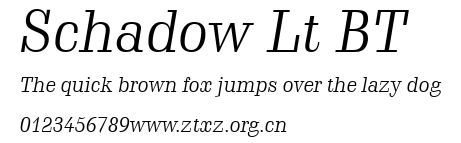 Schadow Lt BT.ttf
