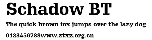 Schadow BT.ttf