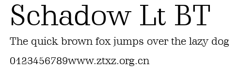 Schadow Lt BT.ttf