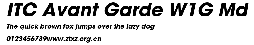 ITC Avant Garde W1G Md.ttf