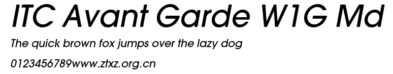 ITC Avant Garde W1G Md.ttf