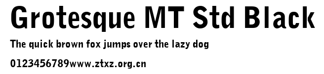 Grotesque MT Std Black.ttf