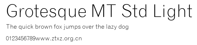 Grotesque MT Std Light.ttf