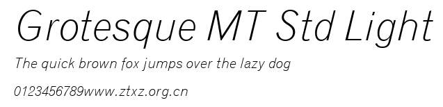 Grotesque MT Std Light.ttf