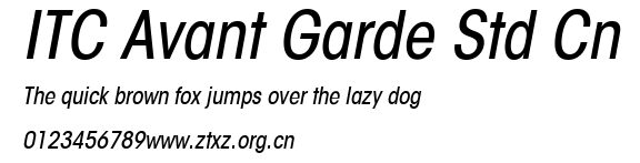 ITC Avant Garde Std Cn.ttf