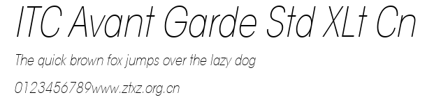 ITC Avant Garde Std XLt Cn.ttf