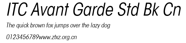 ITC Avant Garde Std Bk Cn.ttf