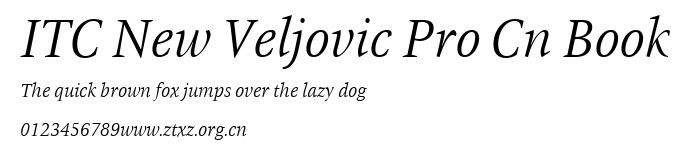 ITC New Veljovic Pro Cn Book.ttf