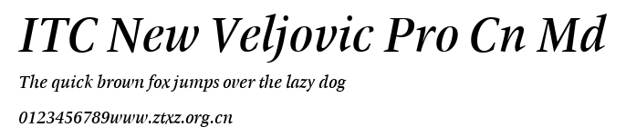 ITC New Veljovic Pro Cn Md.ttf