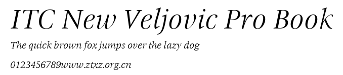 ITC New Veljovic Pro Book.ttf