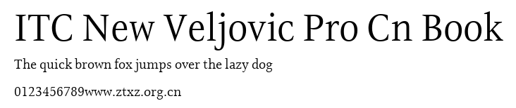 ITC New Veljovic Pro Cn Book.ttf