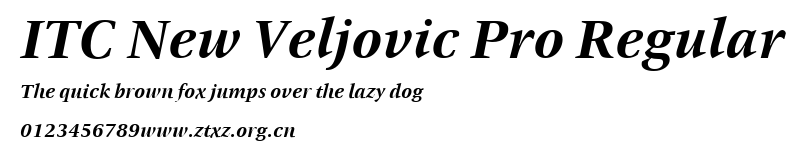 ITC New Veljovic Pro Regular.ttf