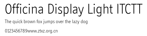 Officina Display Light ITCTT.ttf