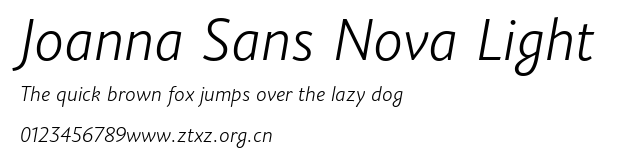 Joanna Sans Nova Light.ttf