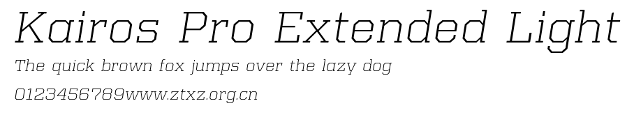 Kairos Pro Extended Light.ttf