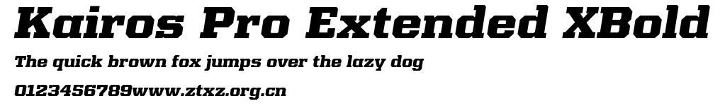 Kairos Pro Extended XBold.ttf