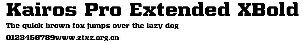 Kairos Pro Extended XBold.ttf
