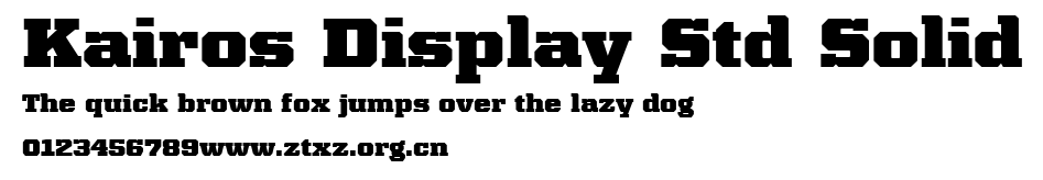Kairos Display Std Solid.ttf
