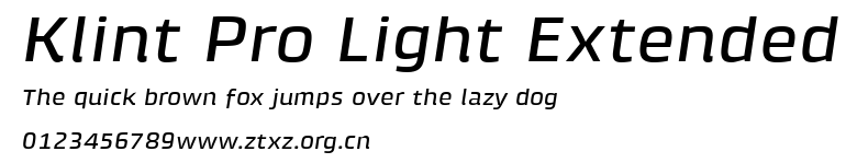 Klint Pro Light Extended.ttf