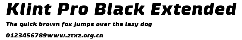 Klint Pro Black Extended.ttf