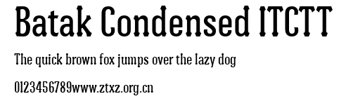 Batak Condensed ITCTT.ttf