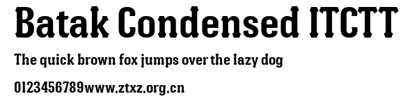 Batak Condensed ITCTT.ttf