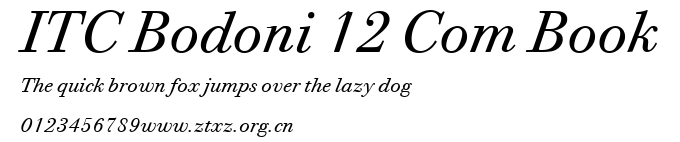 ITC Bodoni 12 Com Book.ttf