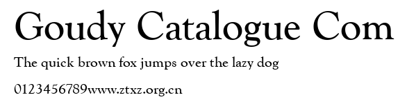 Goudy Catalogue Com.ttf