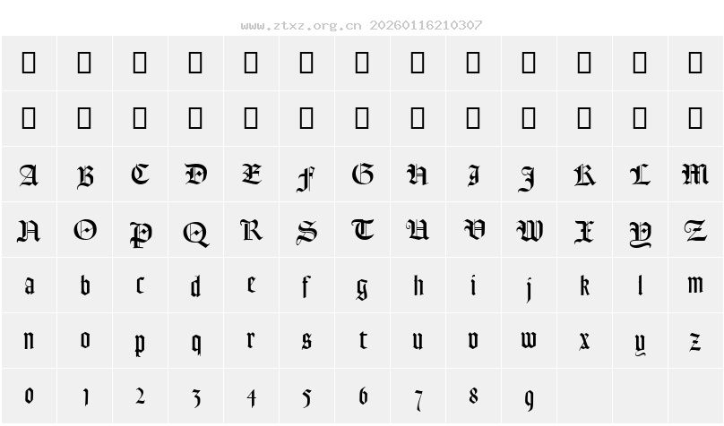 字符映射图